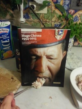 Hugo Chavez, protagonista del 2013, won't eat his cereal