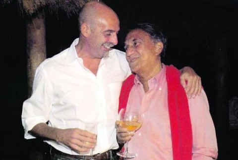 Paolo Brosio col suo vecchio boss, Emilio Fede.