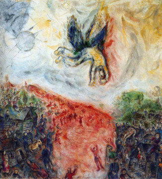 Marc Chagall, La caduta di Icaro, Parigi, L'Opéra national de Paris, olio su tela 1975