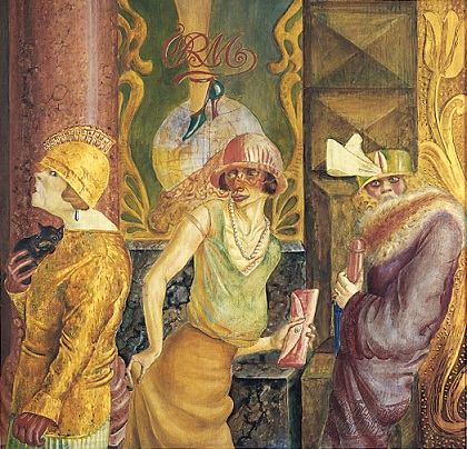 Otto Dix, Tre prostitute per strada, 1925