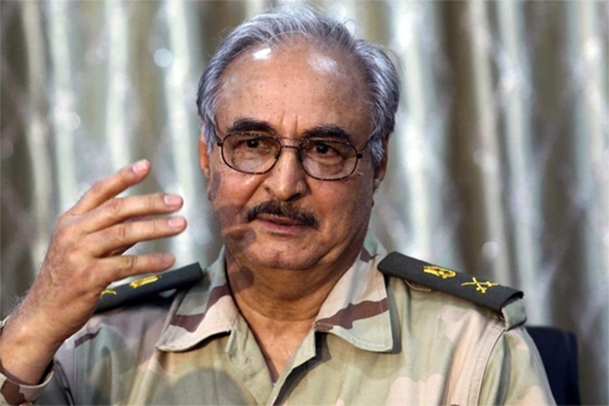 Il Generale Belkasim Al Haftar, a capo del governo di Tobruk