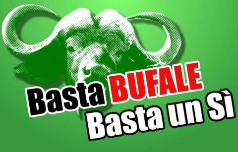 Il logo dell'iniziativa Smonta-Bufale promossa dal Comitato Basta Un Sì, dal sito ufficiale