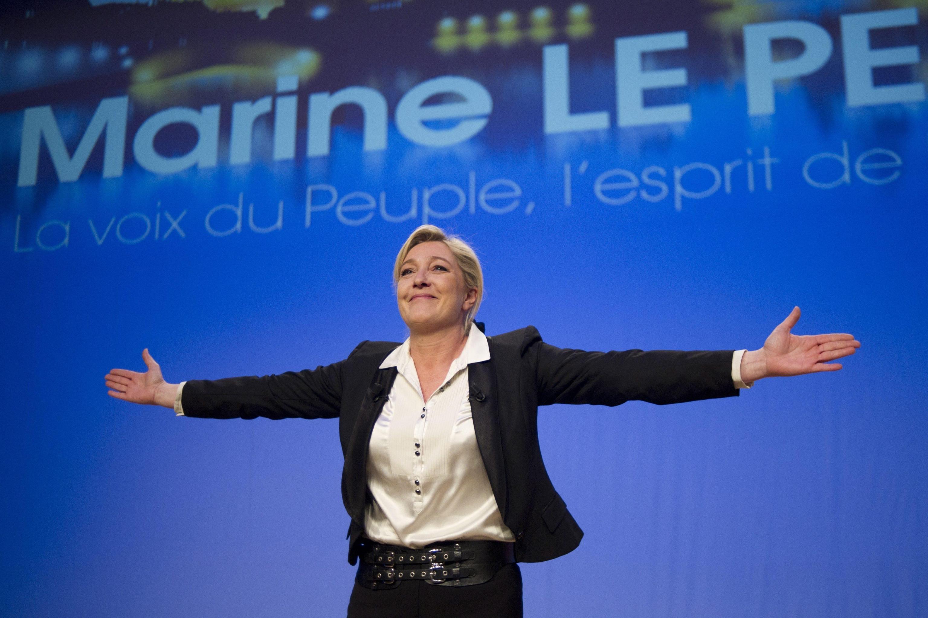 Marine Le Pen, candidata del Front National alle prossime elezioni