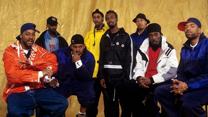 Ol' Dirty Bastard (quinto da sinistra) e i Wu-Tang Clan nel 1987