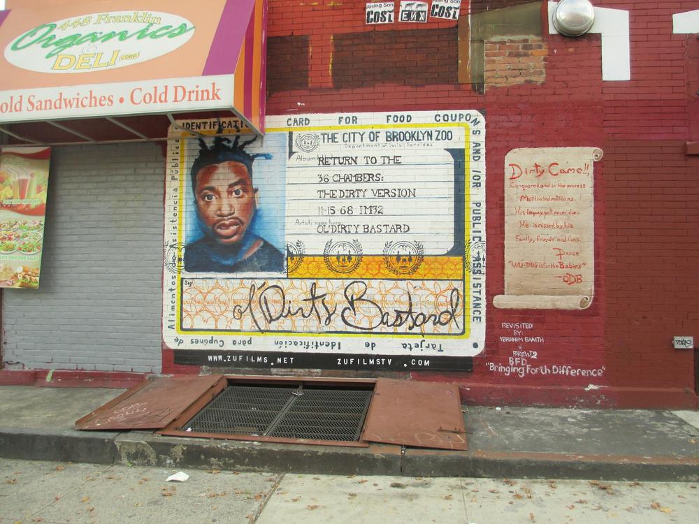 Graffito raffigurante Ol' Dirty Bastard a Brooklyn, copertina del suo album "Return to the 36 Chambers: The Dirty Version"
