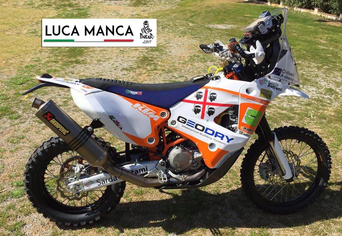 La KTM di Luca Manca per la Dakar 2017