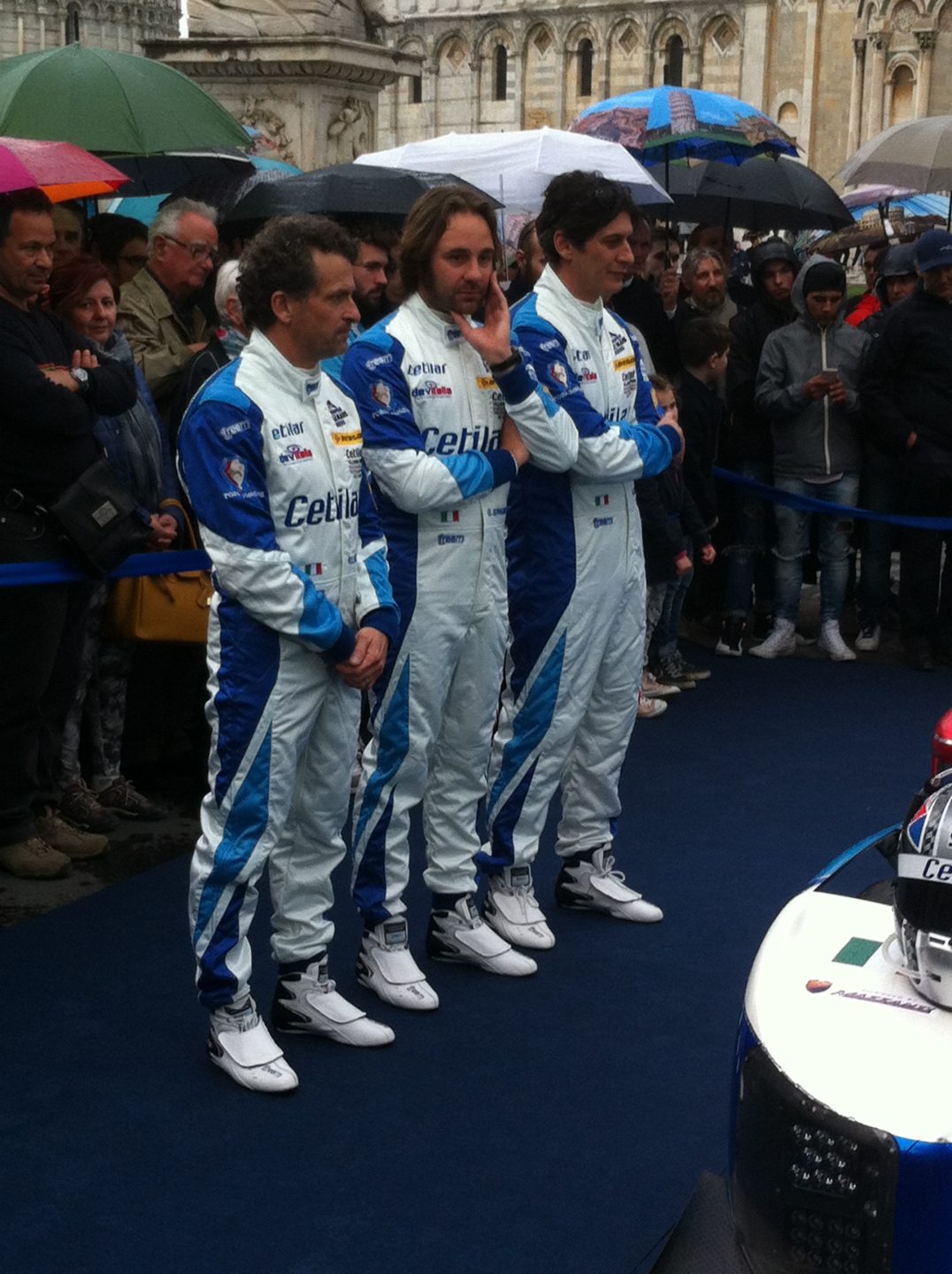 I tre piloti del team Cetilar Villorba che correranno alla 24 ore di Le Mans: Roberto Lacorte, Giorgio Sernagiotto e Andrea Belicchi, foto: Giovanni Figoni