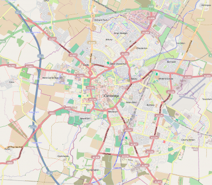 Cambridge vista su OpenStreetMap. (Wikipedia)