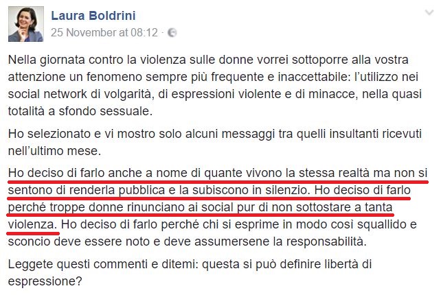 Femminicidio - Boldrini